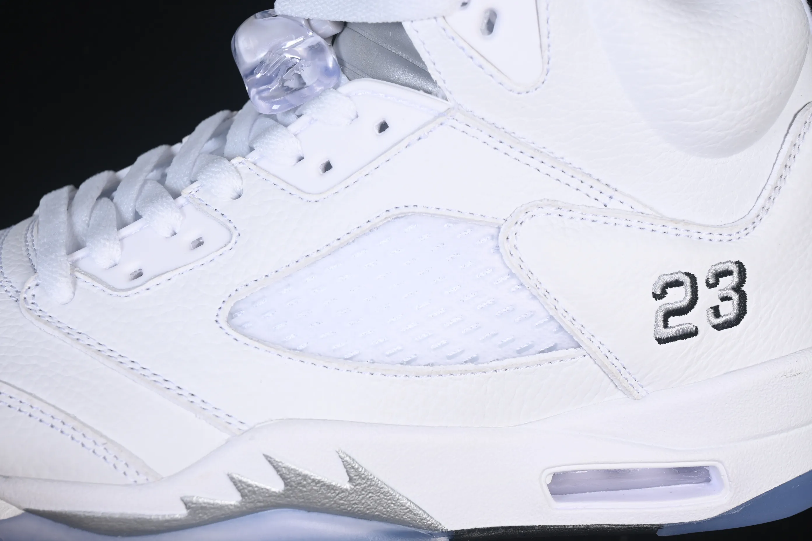 All categories Air Jordan Jordan series basketball shoes Air Jordan 5 Air Jordan 5 Retro "White Metallic" AJ5 Joe 5 Silver HQ7978-103